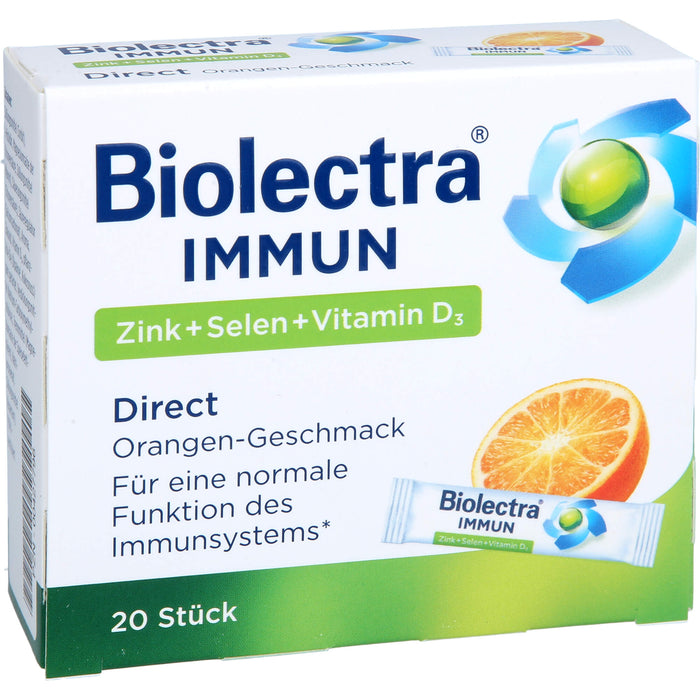 Biolectra Immun Zink + Selen + Vitamin D3 direct Micro-Pellets, 20 pcs. Sachets
