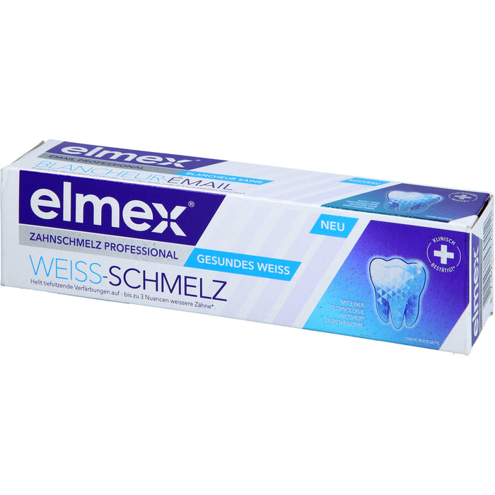 Elmex Zahnschmelz Professional Weiss-Schmelz Zahnpasta, 75 ml Toothpaste