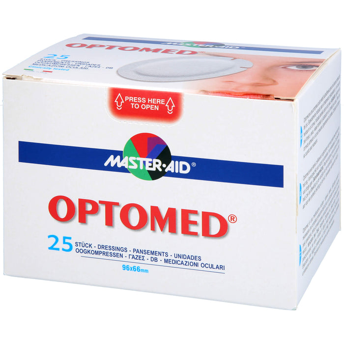 OPTOMED Augenkompresse selbstklebend steril, 25 St KOM