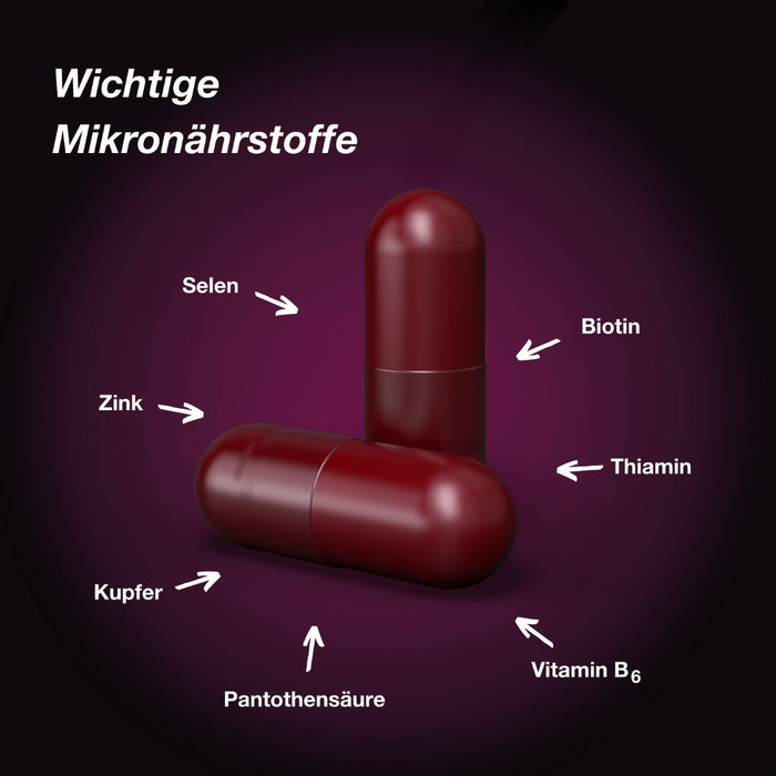 Orthomol Hair Intense - Mikronährstoffe für schönes Haar - mit Biotin, Kupfer und Zink, 90 St. Tagesportionen