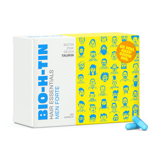 BIO-H-TIN Hair Essentials Men forte: Abgestimmte Nährstoffkombination für Männerhaare, 90 St. Kapseln