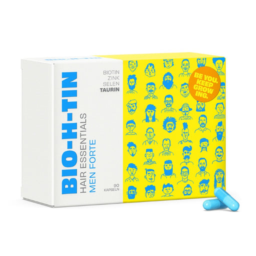 BIO-H-TIN Hair Essentials Men forte: Abgestimmte Nährstoffkombination für Männerhaare, 90 St. Kapseln