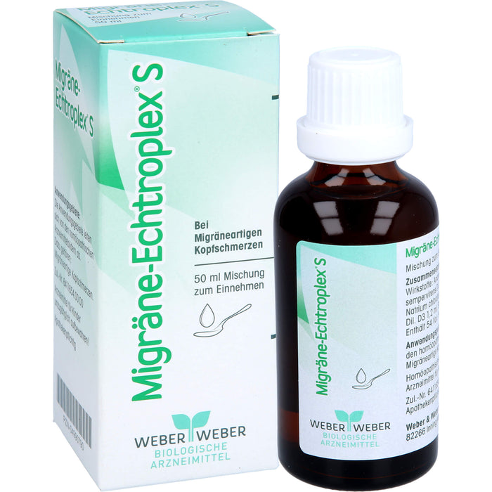Migräne-Echtroplex S Mischung bei migräneartigen Kopfschmerzen, 50 ml Mixture