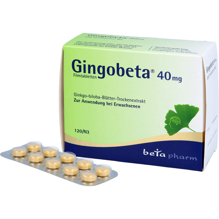 Gingobeta 40 mg Filmtabletten, 120 St FTA