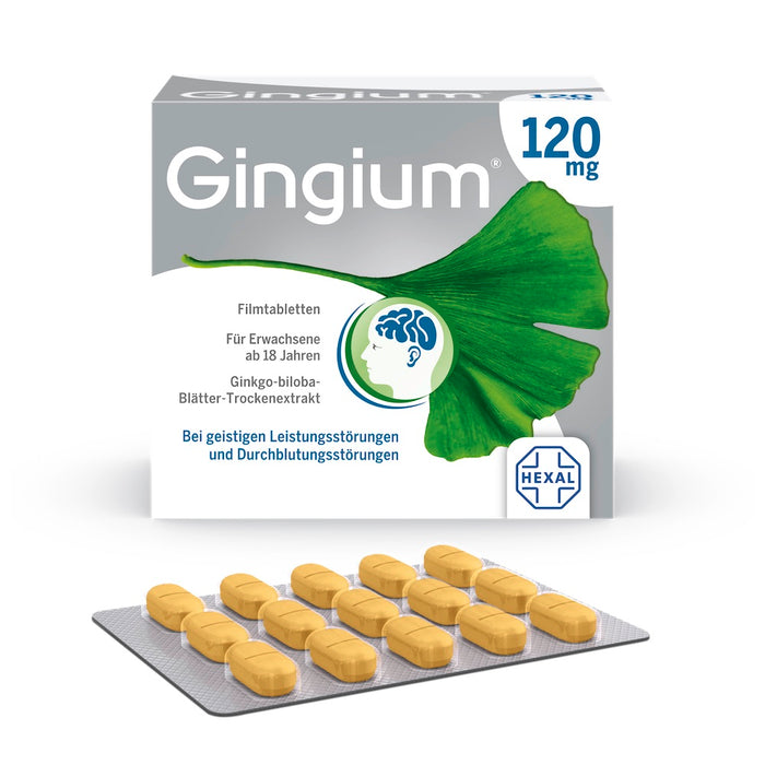 Gingium 120 mg Filmtabletten, 120 pc Tablettes