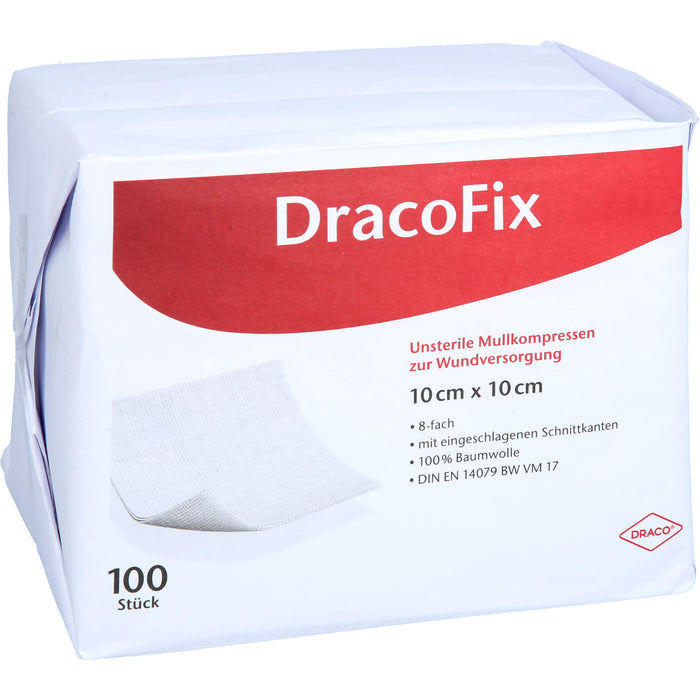 DRACOFIX OP KOM unsteril 10X10 8fach, 100 St KOM