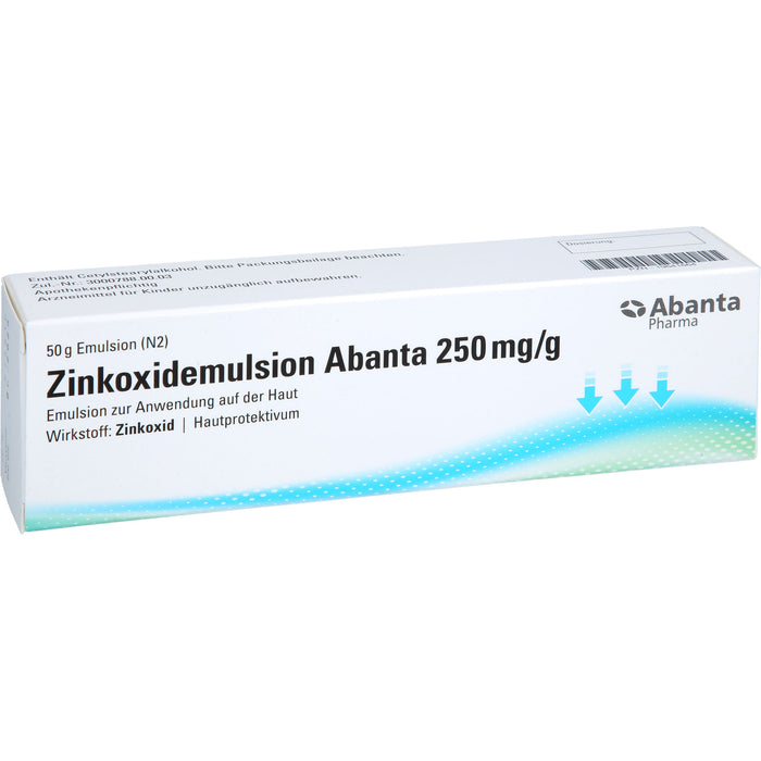 Abanta Pharma Zinkoxidemulsion 250 mg / g Hautprotektivum, 50 g 