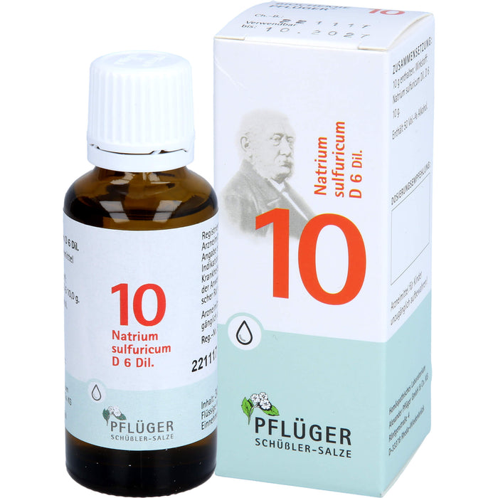 Biochemie Nr.10 Natrium sulfuricum D6 Pflüger Dil., 30 ml TRO