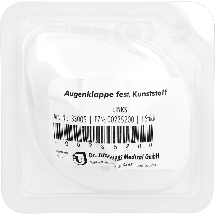 DR. JUNGHANS Augenklappe Kunststoff links, 1 St. Augenklappe