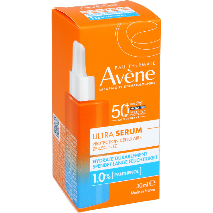 Avène Ultra Serum Feuchtigkeit LSF 50+ schützt vor UVB, UVA + HEV Blue Light Filter spendet Feuchtigkeit, 30 ml Lösung