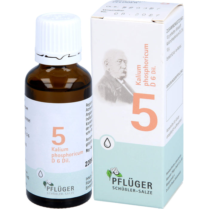 Pflüger Biochemie Nr.5 Kalium phosphoricum D6 flüssige Verdünnung, 30 ml Solution