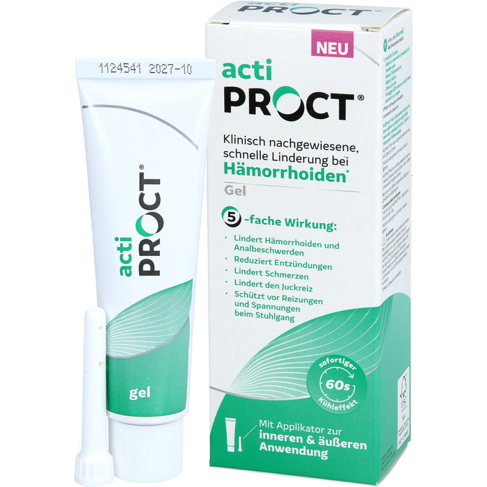 ActiProct Gel kühlend zur Behandlung von Hämorrhoiden, 30 g Gel