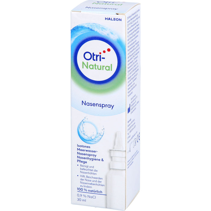 OtriNatural Schnupfenspray hypertones natürliches abschwellendes Meerwasserspray, 30 ml Solution