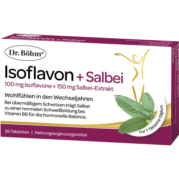 Dr. Böhm Isoflavon + Salbei Tabletten, 30 St. Tabletten