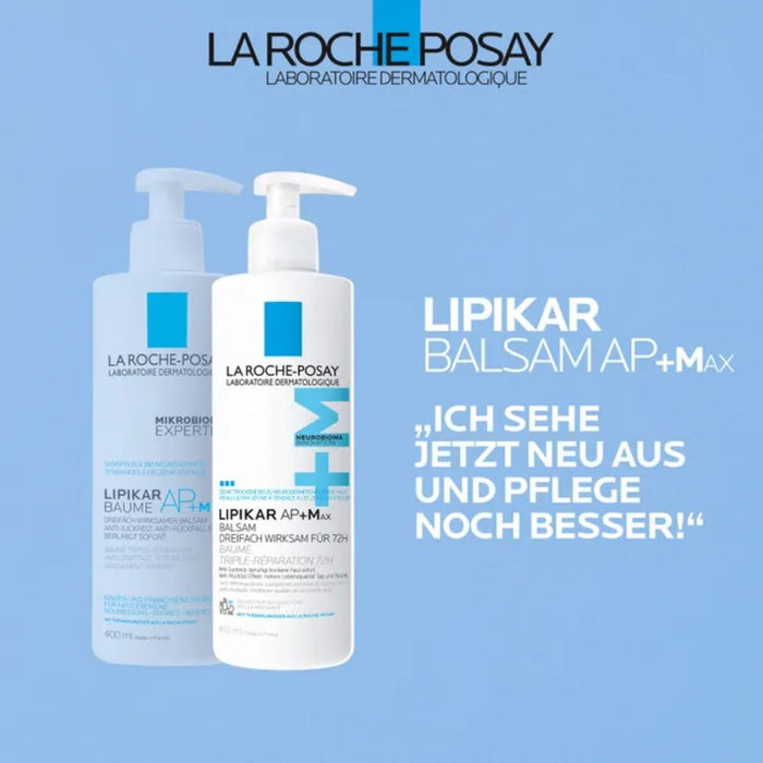 La Roche-Posay Lipikar AP+Max Balsam Anti-Juckreiz, beruhigt trockene Haut, 400 ml Cream
