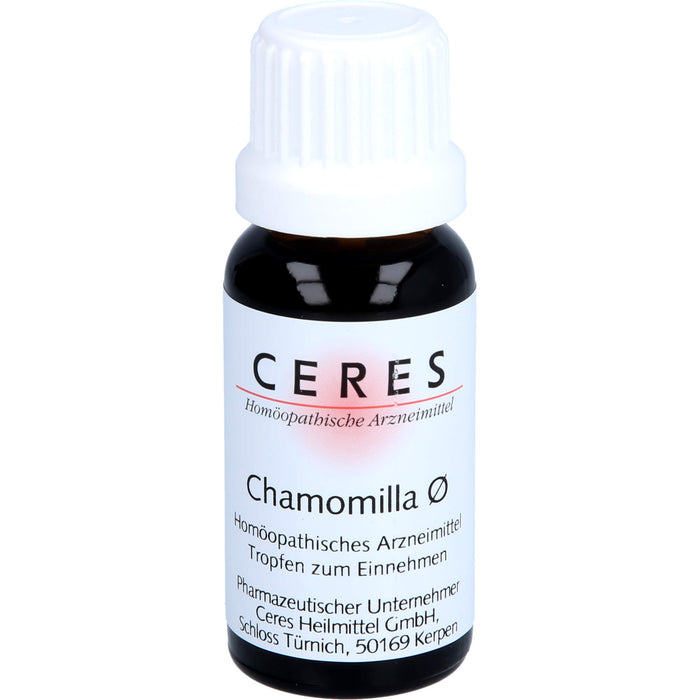 CERES Chamomilla Urtinktur, 20 ml Solution