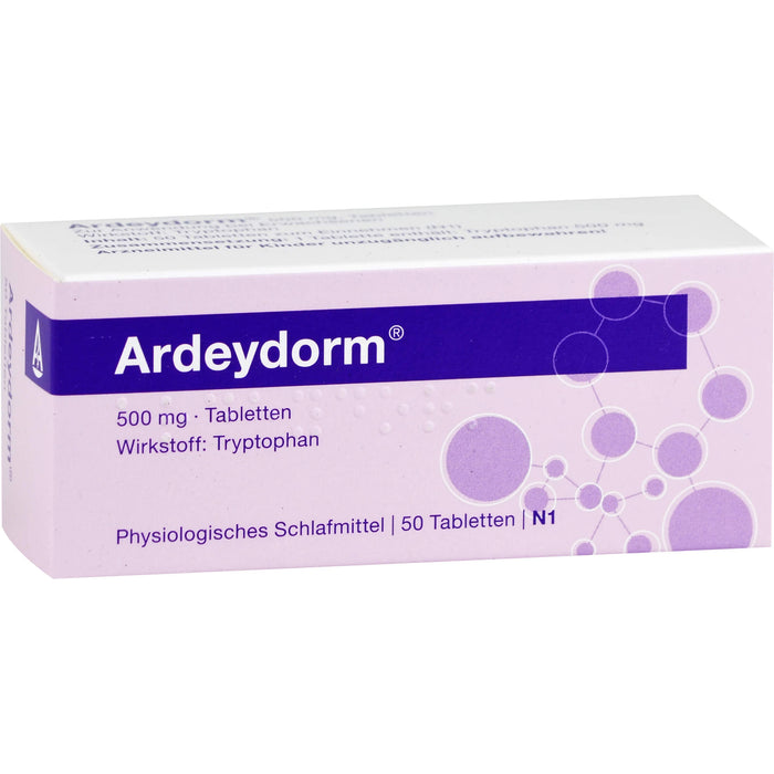Ardeydorm Tabletten zur Erleichterung des Einschlafens, 50 pc Tablettes
