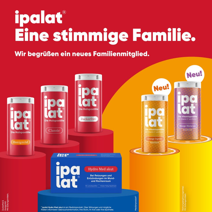 ipalat Die Vitaminpastille Mango-Maracuja, 40 St. Pastillen