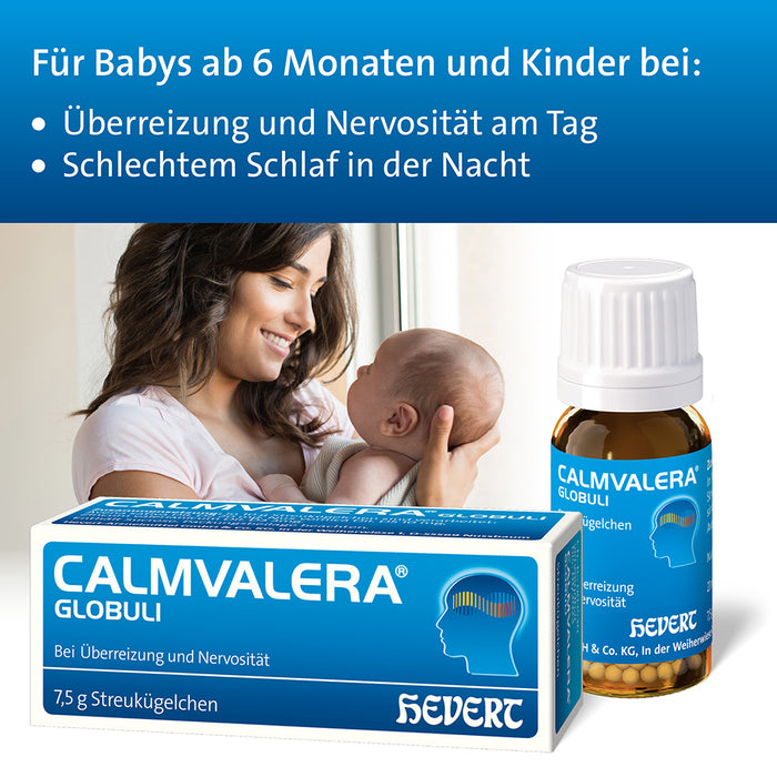 Calmvalera Globuli bei Überreizung und Nervosität, 7.5 g Globules