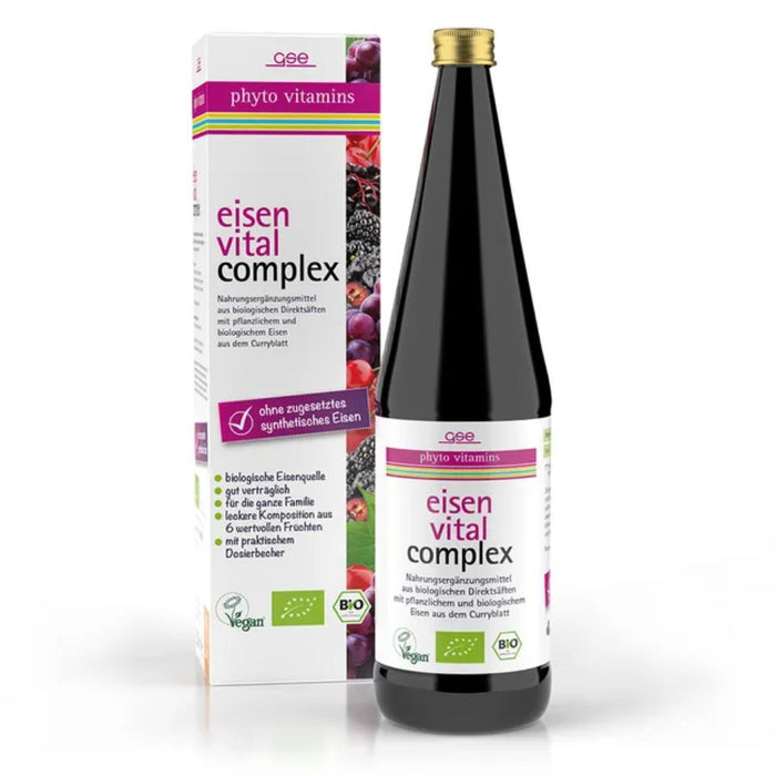 GSE Phyto Vitamins Eisen Vital Complex Lösung Bio, 330 ml Lösung