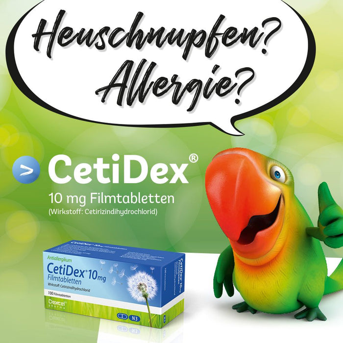 CetiDex 10 mg bei Allergien, 100 pc Tablettes
