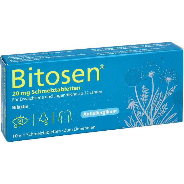 Bitosen 20 mg Schmelztabletten bei Allergien, 10 pcs. Tablets