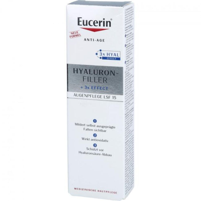 Eucerin Anti-Age Hyaluron-Filler Augenpflege LSF 15, 15 ml Salbe