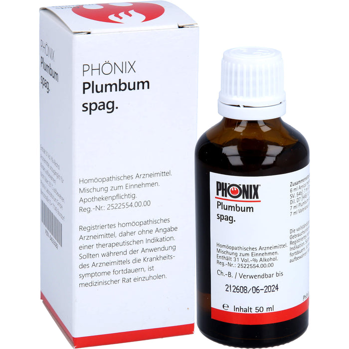PHÖNIX plumbum spag. Tropfen, 50 ml Solution