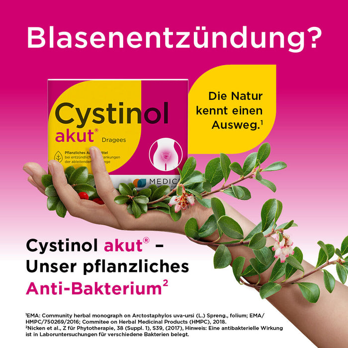 Cystinol akut Dragees bei Harnwegserkrankungen, 60 pc Tablettes