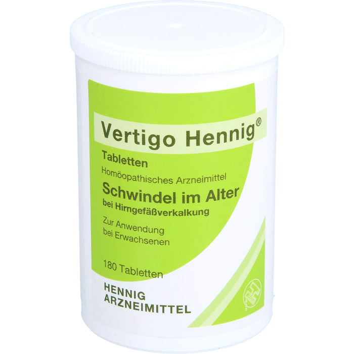 Vertigo Hennig Tabletten, 180 pcs. Tablets