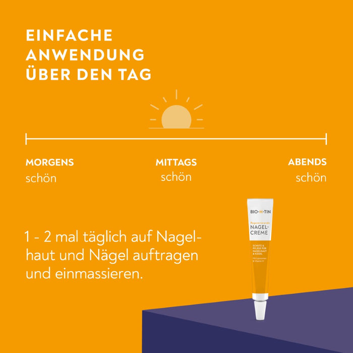 BIO-H-TIN Regenerierende Nagelcreme, 8 ml Crème