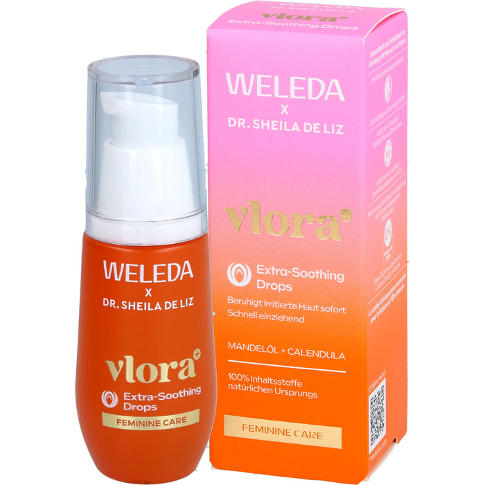 WELEDA Vlora+ Extra-Soothing Drops Öl bei gestresster Intimhaut, Irritationen und Juckreiz, 30 ml Oil