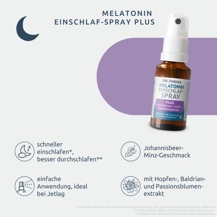 Dr.Theiss Melatonin Einschlaf-Spray Plus, 20 ml Spray