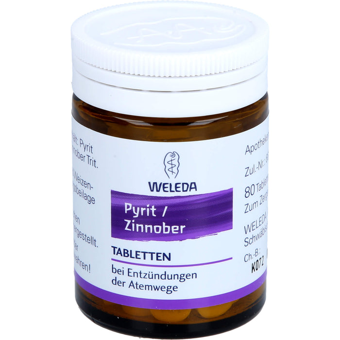 Pyrit Zinnober WELEDA Tbl., 80 pc Tablettes