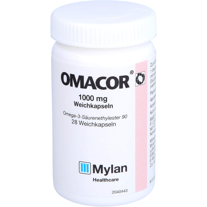 Mylan Omacor 1000 mg Weichkapseln, 28 pcs. Capsules