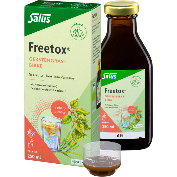 Freetox Gerstengras-Birke 10-Kräuter-Elixier bio, 250 ml ELI