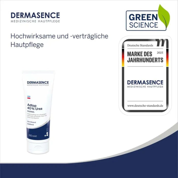 DERMSENCE Adtop 40% Urea Oleogel bei schuppiger und stark verhornter Haut, 100 ml Cream