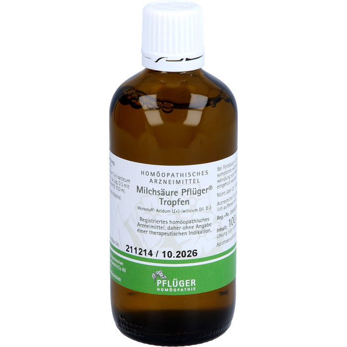 Milchsäure Pflüger Tropfen, 100 ml Solution