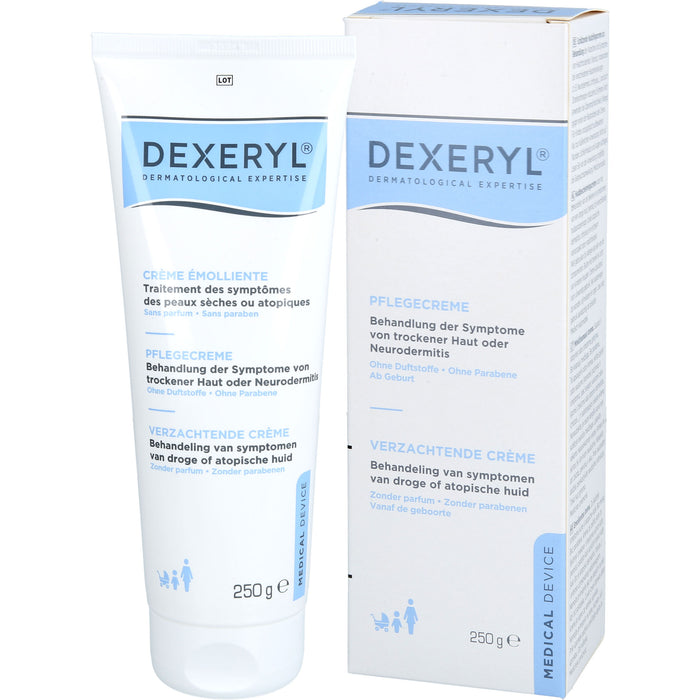 DEXERYL Pflegecreme bei trockener Haut oder Neurodermitis, 250 g Cream