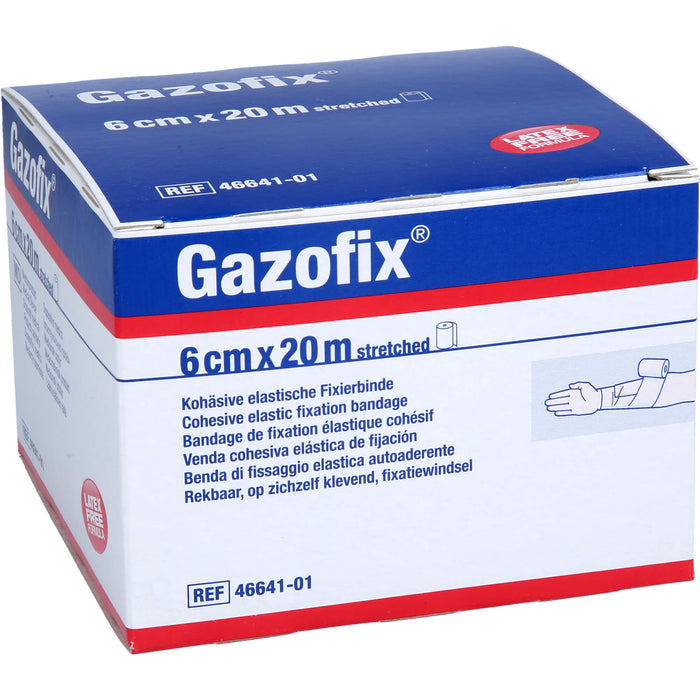 Gazofix kohäsive elastische Fixierbinde 20 m x 6 cm, 1 St. Binde