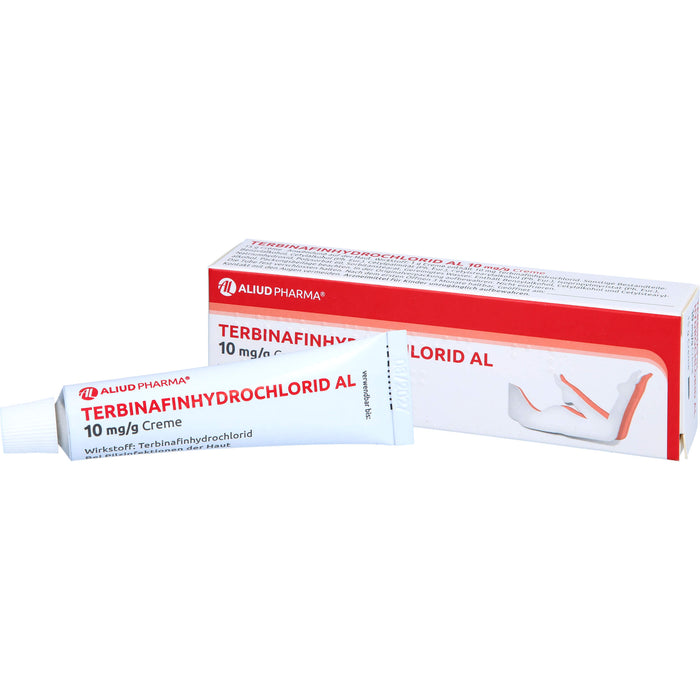 Terbinafinhydrochlorid AL 10 mg/g Creme zur Behandlung von Pilzen und Hefen auf der Haut, 15 g Cream