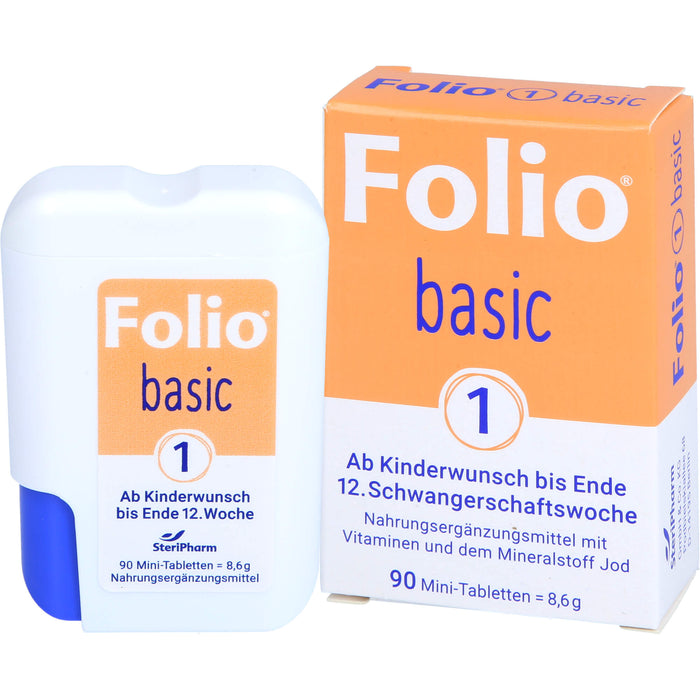 Folio 1 Basic ab Kinderwunsch bis Ende 12.Woche, 90 pcs. Tablets