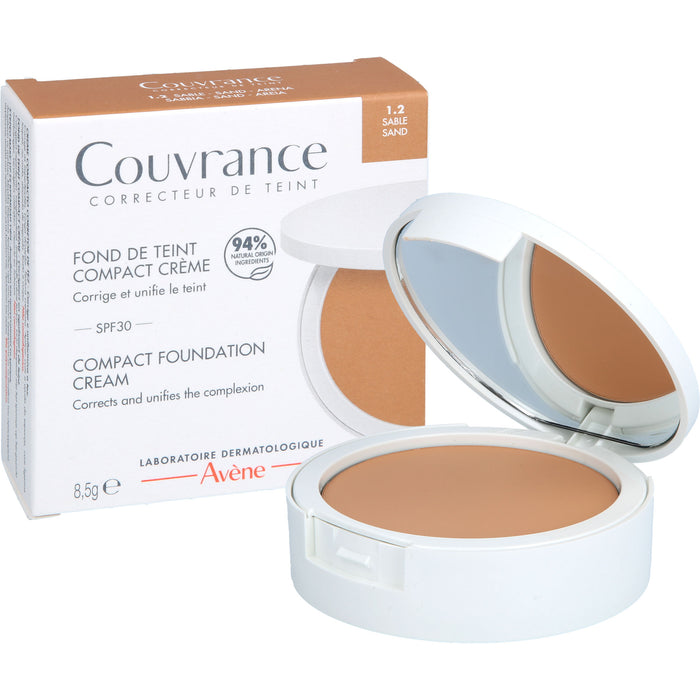 Avène Couvrance Kompakt Creme-Make-up Sand 1.2 mit LSF 30, 8.5 g Creme