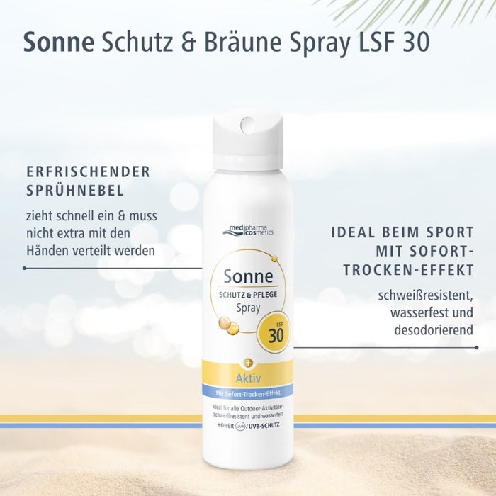 Medipharma Cosmetics Sonne Schutz & Pflege Aktiv LSF 30 Aerosol-Spray, 150 ml Lösung