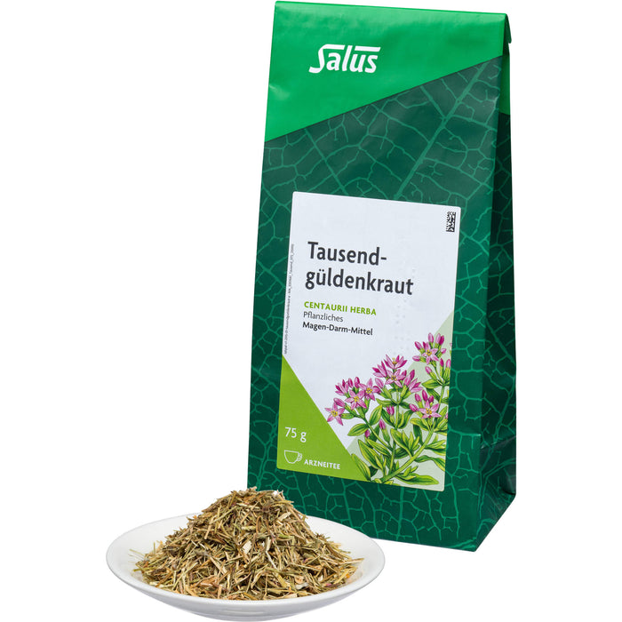 Salus Tausendgüldenkraut Arzneitee bei Appetitlosigkeit und Verdauungsbeschwerden, 75 g Tea