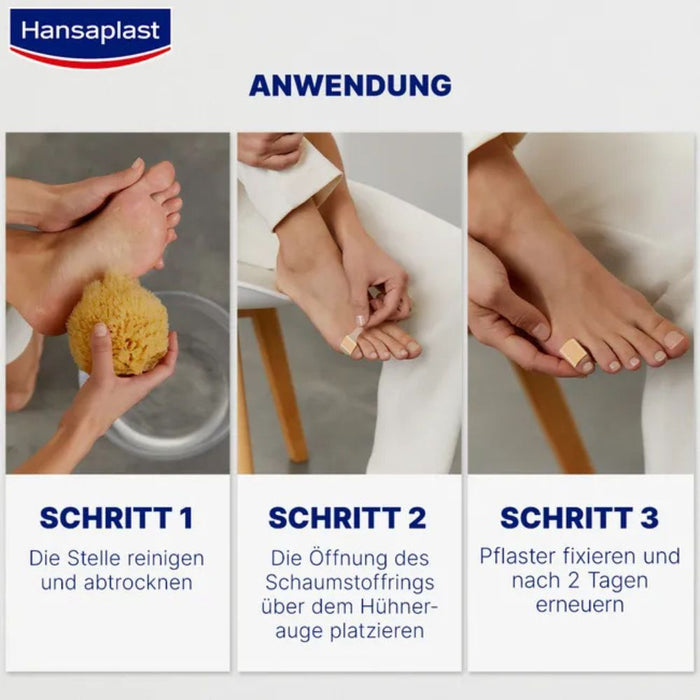 Hansaplast Hühneraugen-Pflaster mindert den Druck sofort, 8 pc Pansement