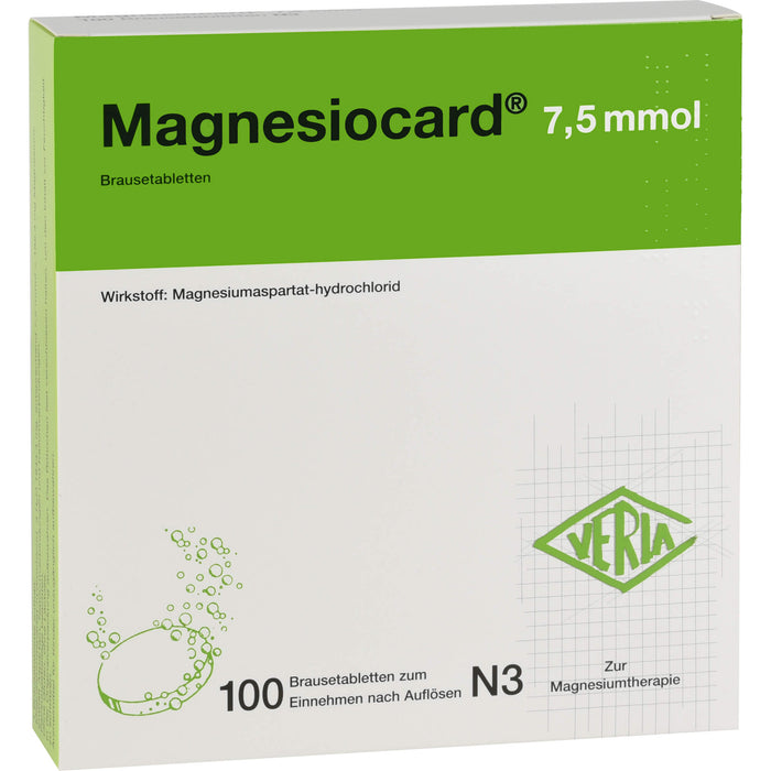 Magnesiocard 7,5 mmol, Brausetabletten, 100 St. Tabletten