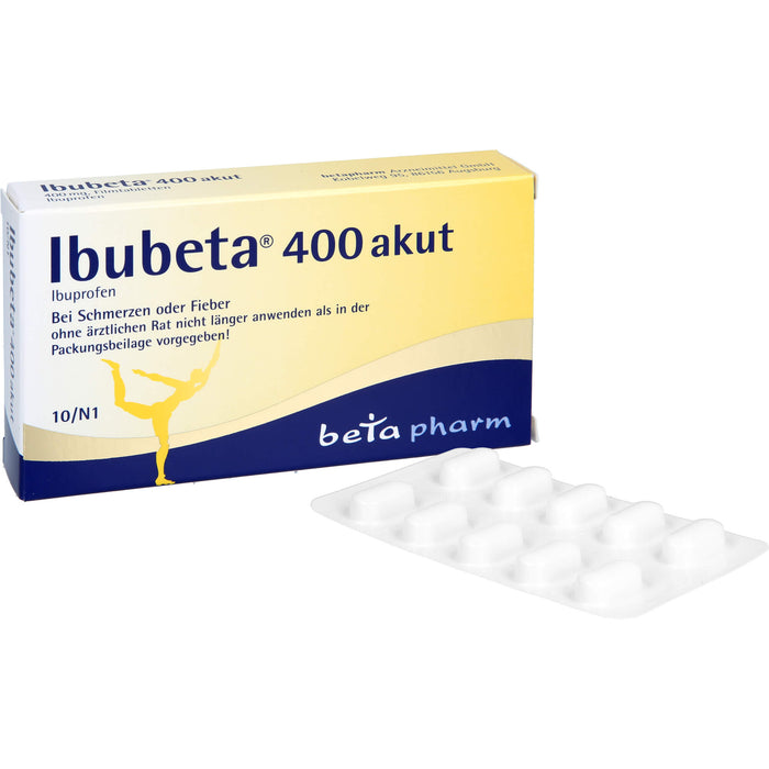 Ibubeta 400 akut Filmtabletten, 10 pc Tablettes