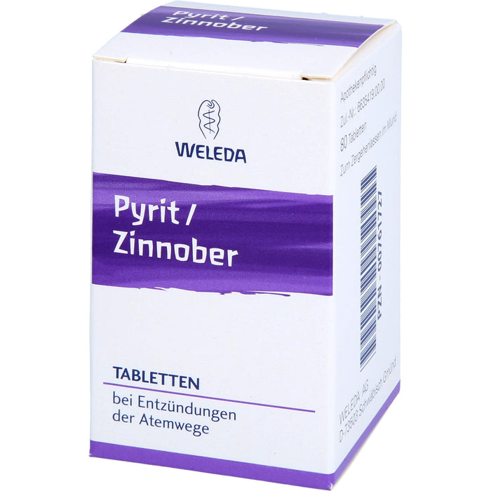 Pyrit Zinnober WELEDA Tbl., 80 pc Tablettes