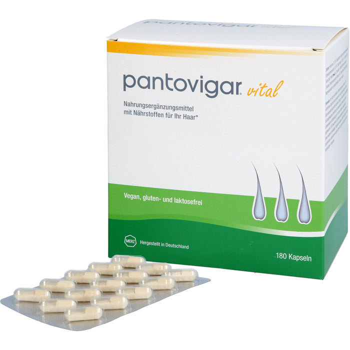 Pantovigar vital Kapseln für normales Haarwachstum, 180 pc Capsules